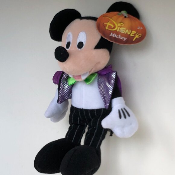 Disney Mickey Mouse New w/ Tag Halloween Vampire Plush  Toy 2+ - Picture 3 of 16